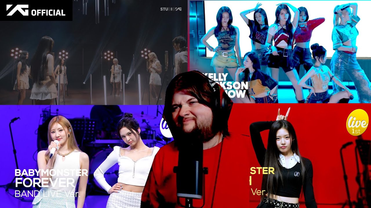 BABYMONSTER LIVE Marathon! Stuck In The Middle, Drip, Sheesh, Forever REACTION!