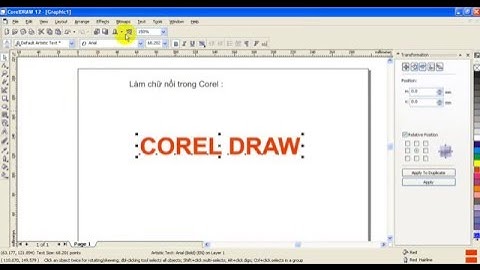 3D TEXT COREL DRAW - LÀM CHỮ NỔI TRONG COREL DRAW