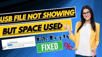 USB Files not showing but space used | How to recovery files and folder usb Fixed | Amir computer yt