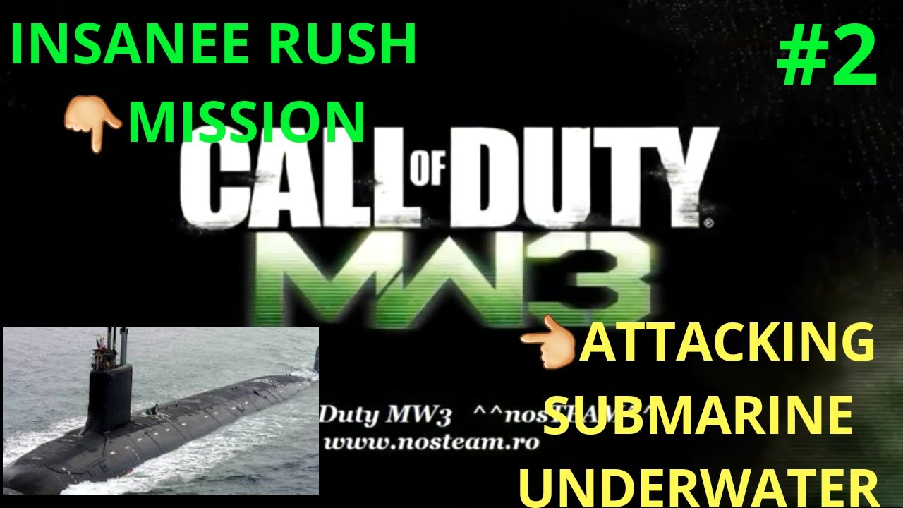 ATTACKING A SUBMARINE UNDERWATER!!!!! | COD MODERN WARFARE 3