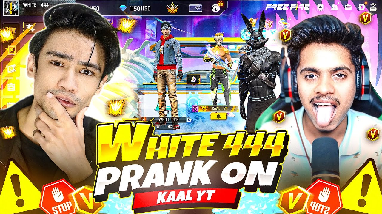 WHITE 444 PRANK ON KAAL YT || THE STAR
