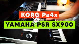 Video thumbnail of "Korg Pa4x vs Yamaha PSR SX900 Voice Comparison"