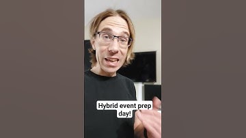 Hybrid event prep day - behind the scenes.