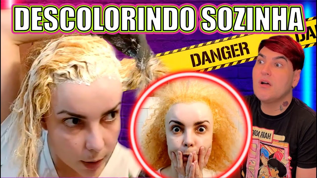 DESCOLORINDOO CABELO  PRA CHEGAR NO TOM 9 | SERA QUE ELA CONSEGUIU ACERTAR TUDO?