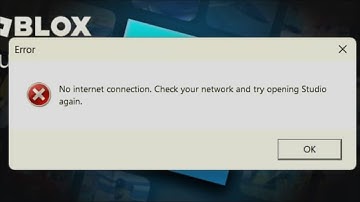 Roblox - No Internet Connection - Check your internet and try opening studio again