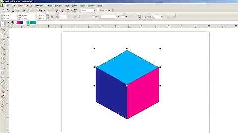 How to Create a 3D Box / Cube  in Corel Draw ( in Tamil )