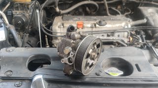 power steering leak | how to repair power steering pump honda crv