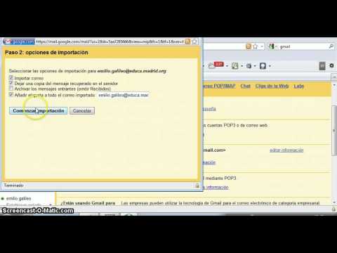 Crear correo web e importar otros correos