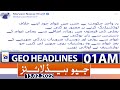 Geo News Headlines Today 01 AM | 13th Feb 2022