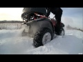 Cf moto x6 против РМ 500, засаживание в снегу