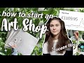 How to start an ONLINE ART BUSINESS in 2021 (Tips to sell your art online as a Teenager)