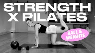 40 MIN PILATES X STRENGTH FULL BODY WORKOUT & STRETCH \\ At home Pilates