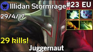 29 kills! Illidan Stormrage plays Juggernaut!!! Dota 2 7.21