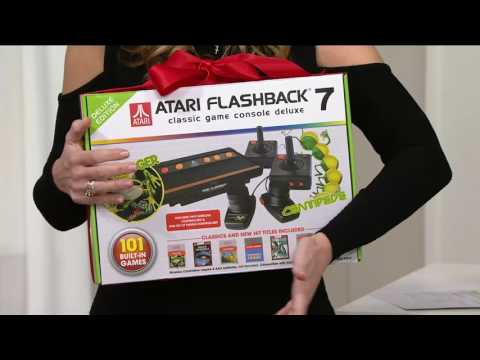 Atari FlashBack 7 Classic Game Console Deluxe w/ 101 Games & 2 Bonus Paddles on QVC