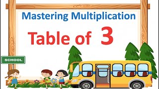 Multiplication Table of 3 / Flashcards / Mastering Multiplication Table