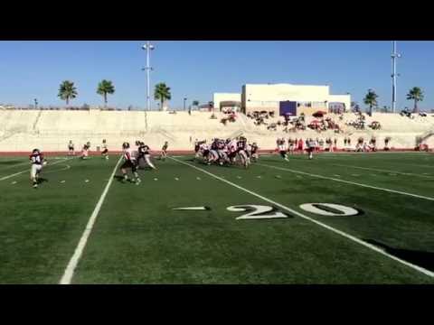 #1 complete to #21 for 7 yards. 2nd down 58s remaining