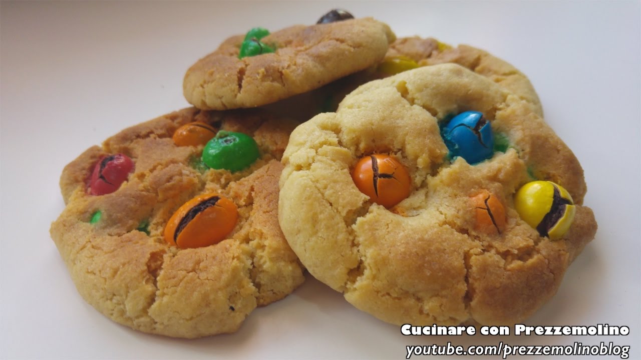Cookies Americani Con M M S Ricetta Bimby Tm5 Biscotti Americani Youtube