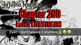 Chapter 260 Leaks LIVE - Jujutsu Kaisen Manga Leaks