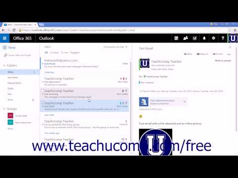 Outlook Web App Tutorial Marking Messages as Read or Unread 2015 Microsoft Training