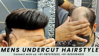 Mens Undercut Hairstyle | Best Hair Patch Style | Permanent Hair Patch #hairpatch screenshot 4