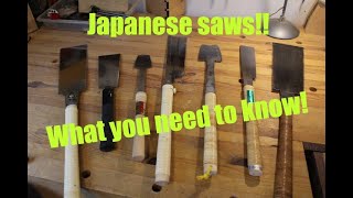 All about Japanese saws! Names, uses!!