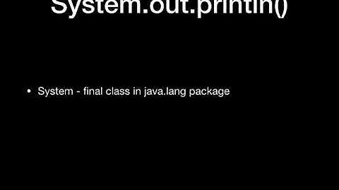 JAVA INTERVIEW QUESTIONS System out println