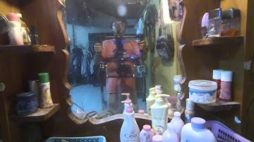 2 axis brushless gimbal handheld test with 2 camera