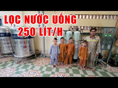 Video Lắp hệ thống lọc nước uống công suất lớn 250 lít/giờ... - youtube