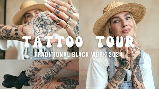 TATTOO TOUR LEG SLEEVES & MORE | Tattoo Tour 2024 | All of my tattoos