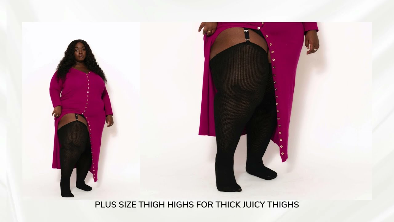 Thunda Thighs Plus Size Thigh High Socks | Thunda Stretchies Collection