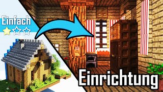Einrichten In Minecraft Minecraft Survival Haus Einrichtung Einfach 1 3 Youtube