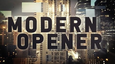 Modern Opener After Effects Templates