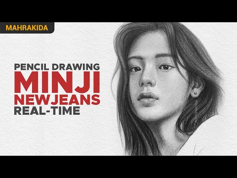 Menggambar Pakai 3 Pensil Realtime Tanpa Dipercepat Minji Newjeans