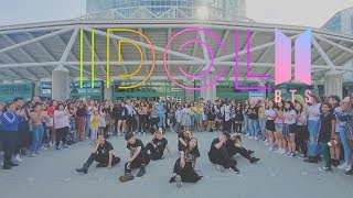 [E2W] Dancing Kpop in Public Challenge: BTS (방탄소년단) - IDOL