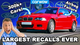 The worst SAFETY recalls for each major car brand! OMG!