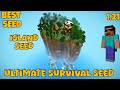 ULTIMATE SURVIVAL ISLAND SEED MINECRAFT 1.21 BEDROCK | Minecraft best semillas Islands seeds 