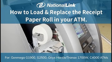Loading the Receipt Paper Roll in Genmega & Hantle ATMs