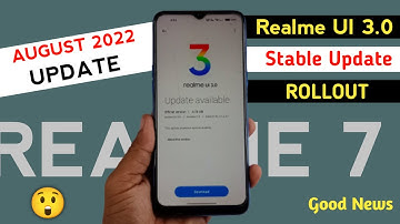 Realme 7 Realme UI 3.0 August 2022 New Stable Update | Realme 7 C.19 Update Feature And Bugs Fixed