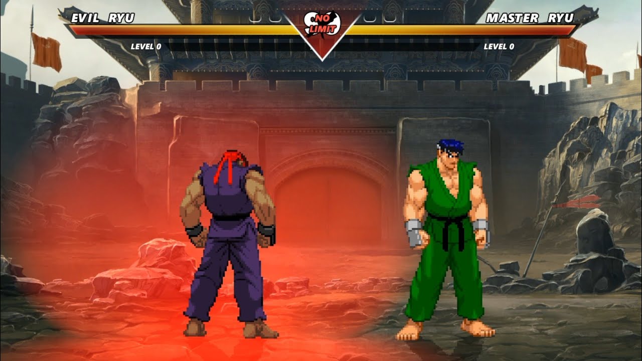 Master Or Ryu EVIL RYU vs MASTER RYU - High Level Awesome Fight! - YouTube