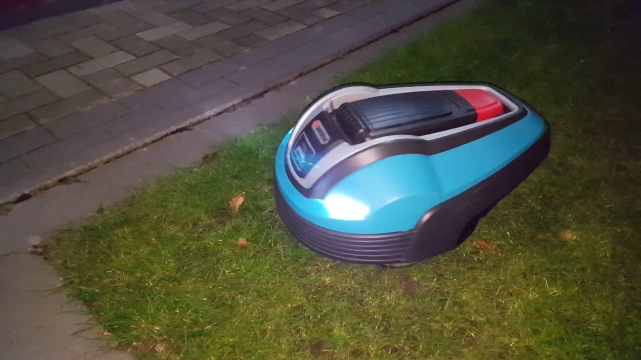 Gardena R70Li mit Beleuchtung und Robonect Wlan Modul,Automower LED