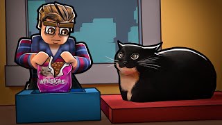 ROBLOX BUY FOOD TO FEED YOUR CAT (i got all the endings 😎)
