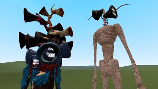 ALL SIREN HEADS COMBINED VS NEW SIREN HEAD V2!! Garry's Mod [Siren Head Update]