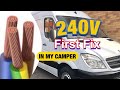 Campervan 240v first fix wiring