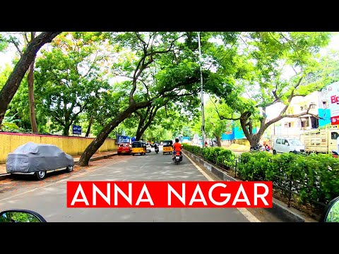 Driving in Anna Nagar Chennai | Bike Tour | Anna Arch to Thirumangalam