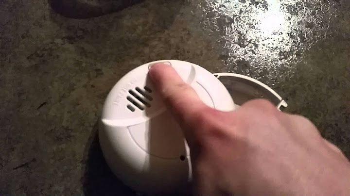 How to get fire alarm to stop chirping
