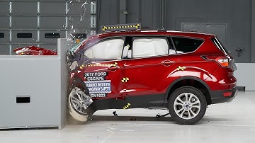 2017 Ford Escape driver-side small overlap IIHS crash test