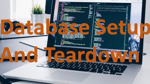 Database Setup and Teardown for Automated Testing of PL/SQL Code