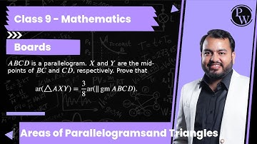 A B C D is a parallelogram. X and Y are the mid-points of B C and C D, respectively. Prove that  ...
