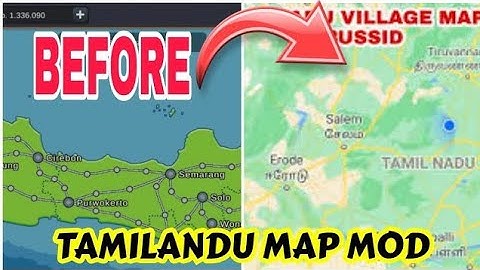 how to change Bussid  map to Tamilnadu map in v3.7.1 #bussid #bussimulatorindonesia