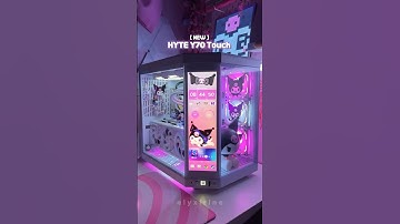 my KUROMI PC BUILD! 💜 HYTE Y70 Touch Case #kuromi #pcsetup #pcgaming #pc #gamergirl